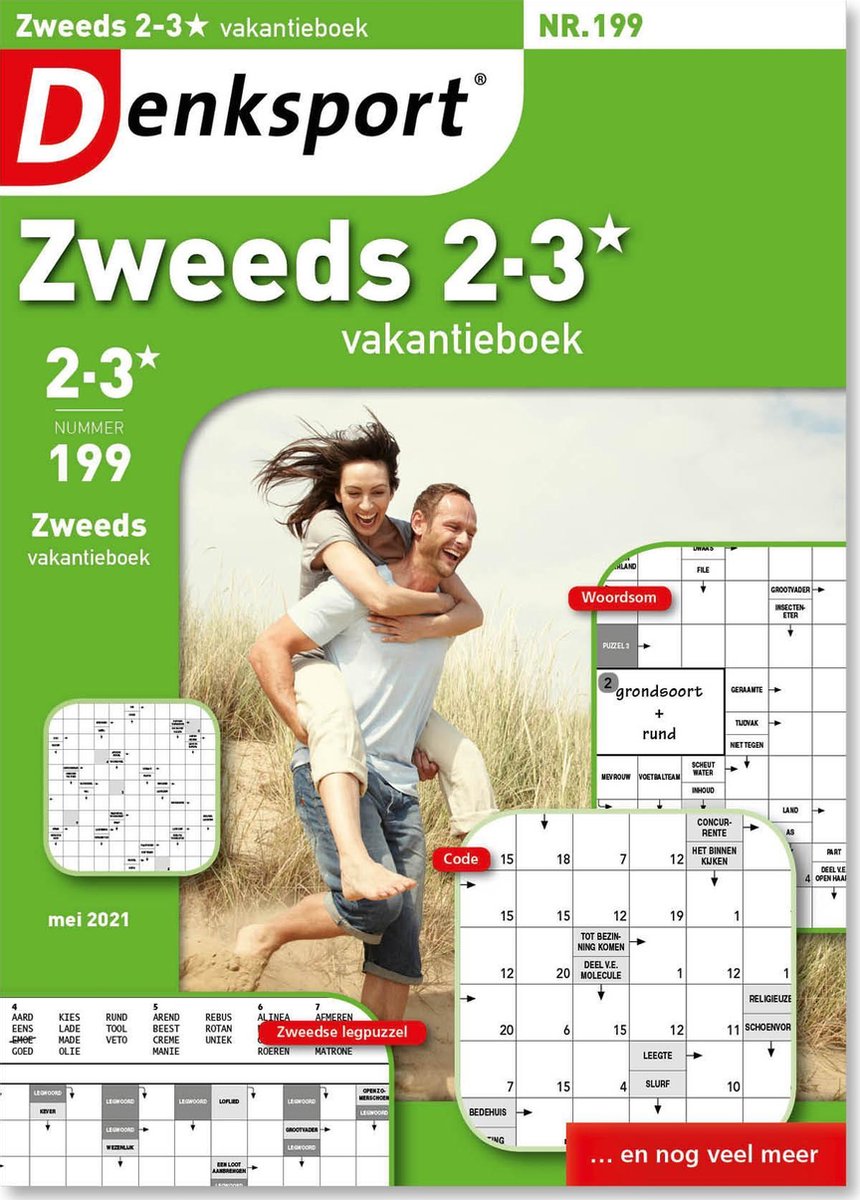 Denksport puzzelboek Zweeds 2-3* vakantieboek editie 199 | bol.com