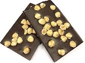 Joe & Mien Ambachtelijke Chocolade reep - Hele hazelnoten - Puur - 2 x 150 gram