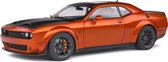 Dodge Challenger SRT Hellcat Redeye 2020 (Oranje) (30 cm) 1/18 Solido - Modelauto - Schaalmodel - Modelauto - Miniatuurauto - Miniatuur autos