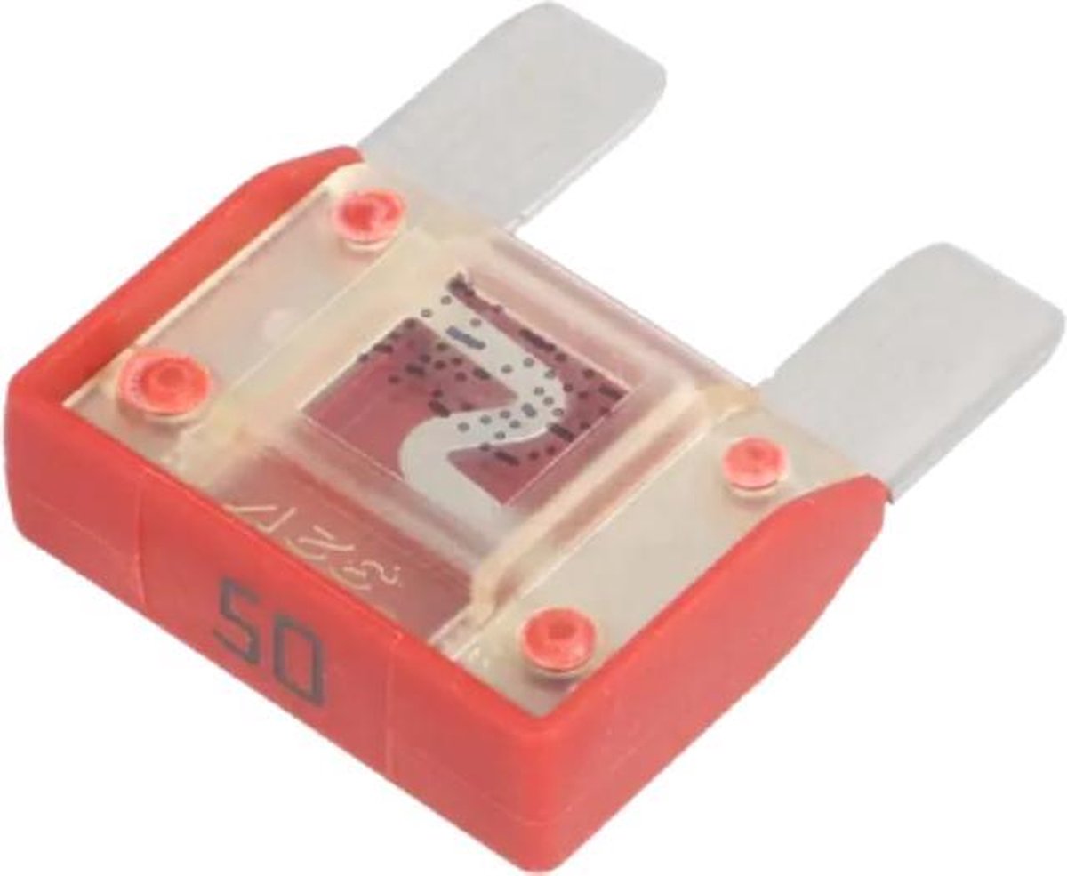 Maxi Autozekering 50 Ampere Rood