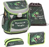 Belmil Rugzakset Dino Attack 17 Liter Polyester Groen 4-delig