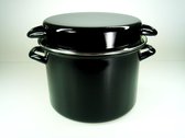 Stamppot pan - Ø 24 cm - Geëmailleerd staal - Zwart