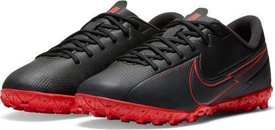 campus suiker vieren Nike Mercurial Vapor Turf Junior Voetbalschoen - maat 30 - kleur zwart/rood  | bol.com