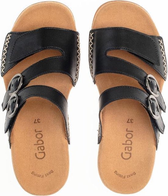 Zwarte GABOR Slippers 702 | Omoda