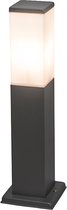 QAZQA malios - Moderne Staande Buitenlamp | Staande Lamp voor buiten - 1 lichts - H 450 mm - Wit - Buitenverlichting