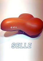 Selle Comfort bruin zadel Classy met Gel, waterdicht en stijlvol