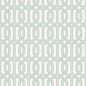 Dutch Wallcoverings - Beaux arts 2 blue geometric