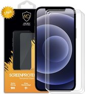 3-Pack iPhone 12 Mini Screenprotectors - MobyDefend Case-Friendly Screensavers - Gehard Glas - Glasplaatjes Geschikt Voor Apple iPhone 12 Mini