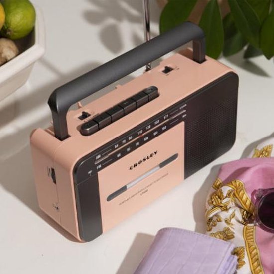 Crosley CT102A - Cassettespeler - Rosé goud & Grijs