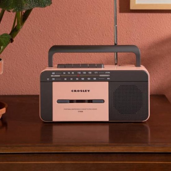 Crosley CT102A - Cassettespeler - Rosé goud & Grijs