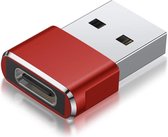 Staza USB C naar USB Adapter Rood