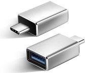 USB-C naar USB-A adapter OTG Converter USB 3.0 - USB C to USB A HUB - Verloop - Grijs