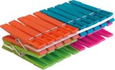 York Standaard Wasknijpers 20 stuks - 4 duurzame kleuren