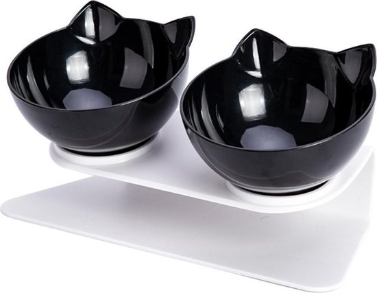 Somi Commerce Double Mangeoires Mangeoires Chat Reservoir D Eau Bols De Nourriture Bol Com