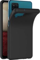 Luxe Siliconen Hoesje Geschikt Voor Samsung Galaxy A12 - TPU Backcover Back Bescherm Hoes Cover Case - Telefoonhoesje Met Volledige Achterkant & Zijkant Protection - Beschermhoes -
