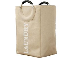 SUNMOOL Wasmand - Waszak - Laundry bag - Laundry basket - Opvouwbaar - 44Liter - Beige