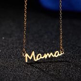 Mama Hanger| Golden Look | Ketting | Sieraad | Trendy Sieraad Kerst / Sinterklaas / Feestdagen Cadeau| Hanger