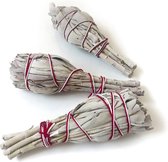 Witte Salie Smudge Fakkel - Voor Energetische Reiniging - White Sage - 3  stuks - 10 cm - 60 gram