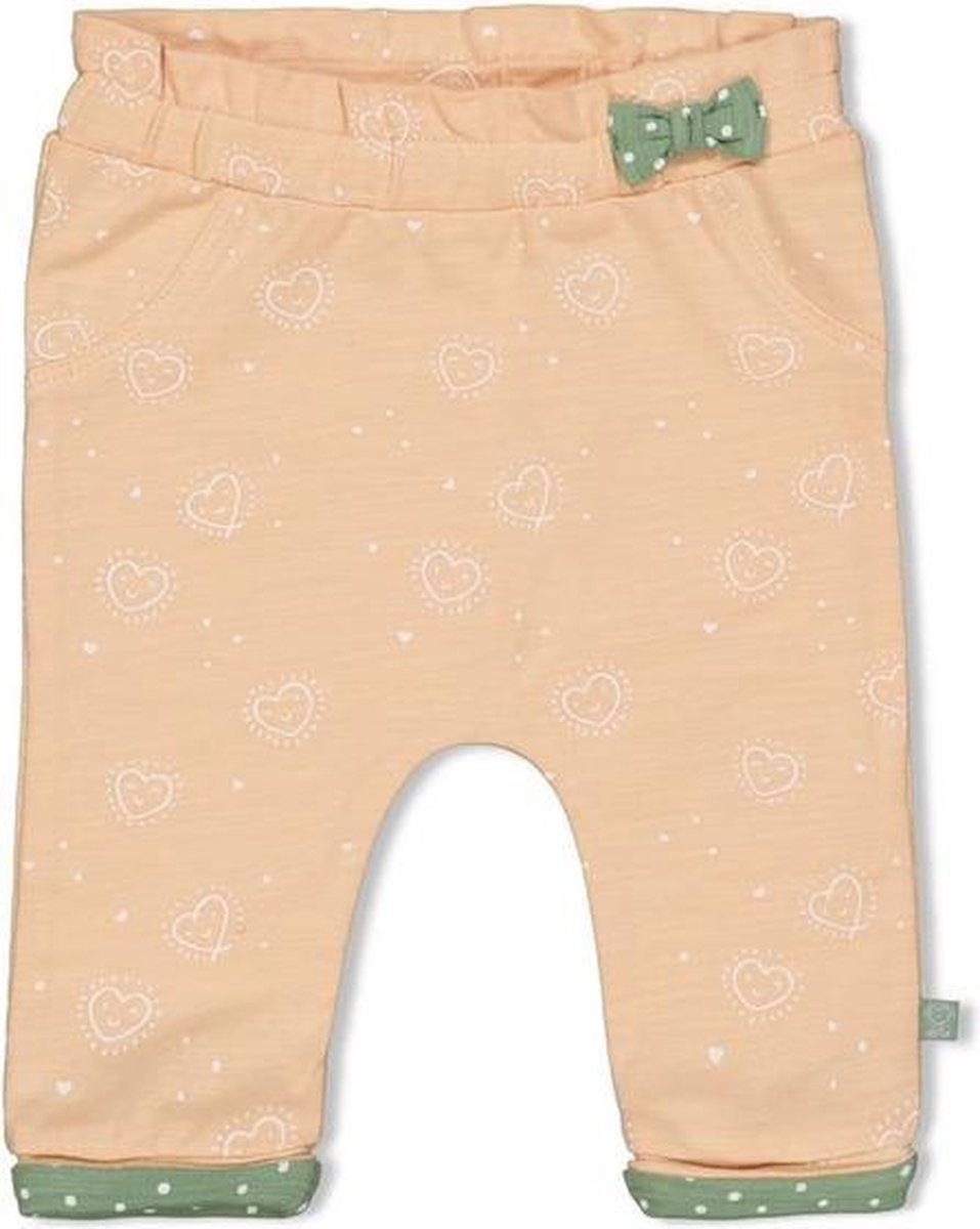 Feetje Broek AOP Hearts Perzik MT.68