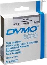 Dymo Tape 40013 12Mmx7.5 Noir Sur White Essie