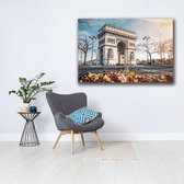 KEK Original - Cities Paris Arc de Triomf - wanddecoratie - 105 x 70 cm - muurdecoratie - Dibond 3mm -  schilderij