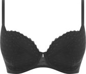 Freya FREYA SIGNATURE UW Padded Plunge Bra Vrouwen Beha - BLACK - Maat 70D