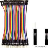 OTRONIC® Dupont Jumper kabels 40 stuks (Male-Female) 10cm draadbruggen voor Breadboard