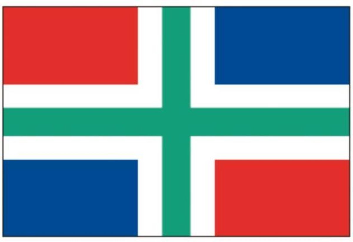 Stijlvolle Provincievlag Groningen Bootvlag 20x30 - Talamex