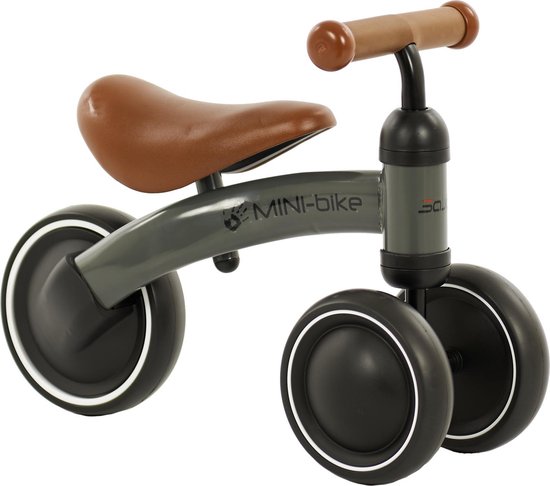 2Cycle Mini-Bike Loopfiets - Jongens en Meisjes - 1 Jaar - Speelgoed -Grijs