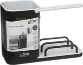 5Five - Sink - Wastafel - Wasbak - Organizer - 3 in 1 - Zwart