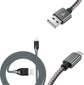 BSTNL – Lightning cable – zwart chord - geschikt voor Apple Iphone – stevige kabel - 1 meter