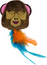 Emoji Cat Monkey (met MadNip) Speelgoed voor katten - Kattenspeelgoed - Kattenspeeltjes