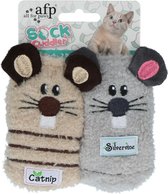 AFP Sock cuddler - Mouse sock - 2 pack Speelgoed voor katten - Kattenspeelgoed - Kattenspeeltjes