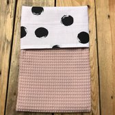 Baby wiegdeken Old pink Big dot (100x70 cm)
