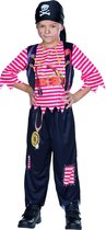 Rubie's Kostuum Piraat Jongens Polyester Rood/zwart Maat 140