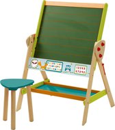 Roba Schoolbord Met Krukje Junior 69 X 99 Cm Hout Groen