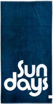 Sunnylife Standlaken Sun Days 175 X 90 Cm Katoen Blauw/wit