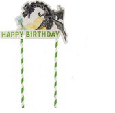 Minecraft DRAAK Small - cake flags - taart vlag - taartversiering - taart topper - taart decoratie - decoratie topper