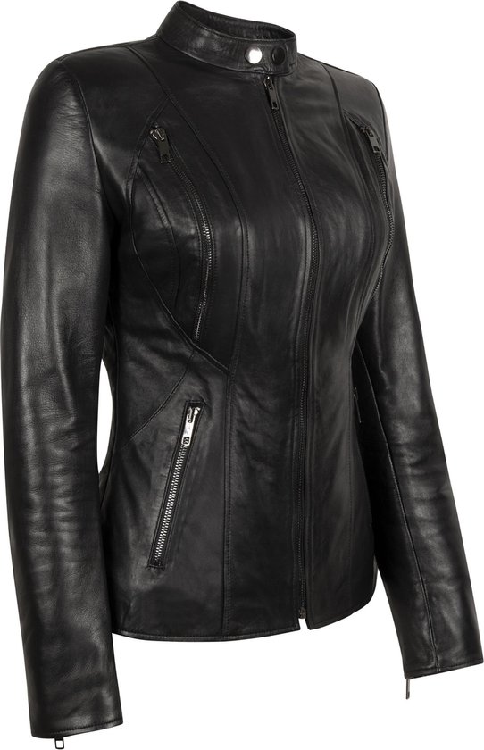 Leather Hype veste en cuir veste en Leather Hype dames Taille M