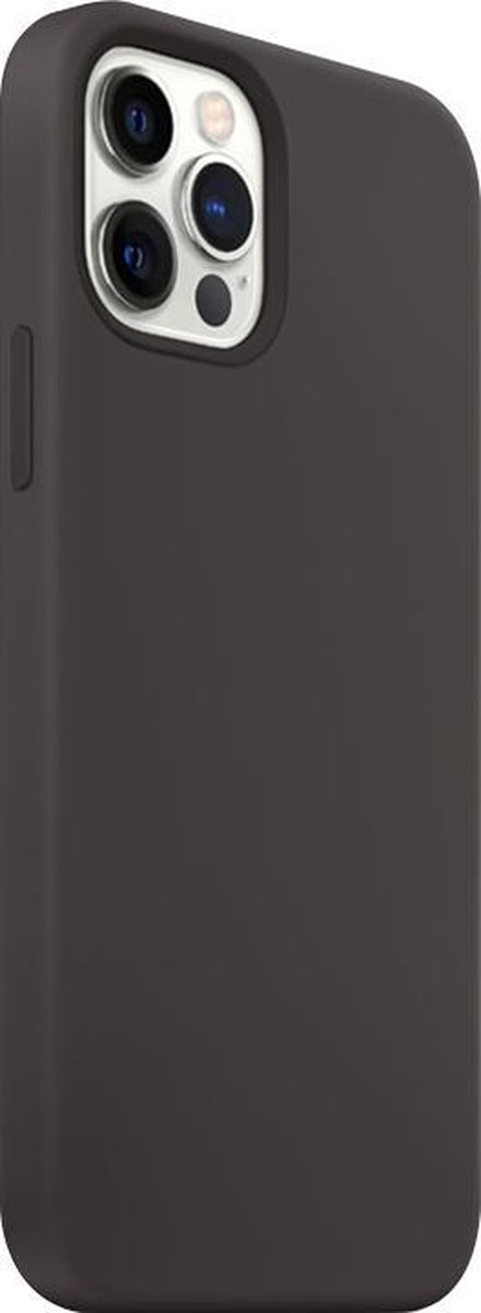 TrendyGoodz iPhone 12 Pro Max hoesje met Screenprotector - Zwart - magnetische ring - iPhone 12 Shock Proof - iPhone Case - Telefoon bescherming