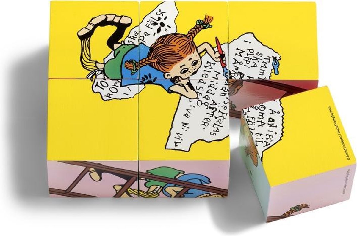 Micky Pippi Langkous puzzelblokken
