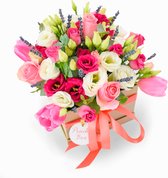 Peachy Box - Boeket van verse bloemen - Candy Gold
