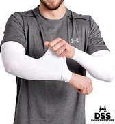 TravelHawk Arm Sleeve - Sleeve - Sleeves - Armstukken - Armstukken Wielrennen - Zonbescherming - 2 stuks - Wit - Maat L