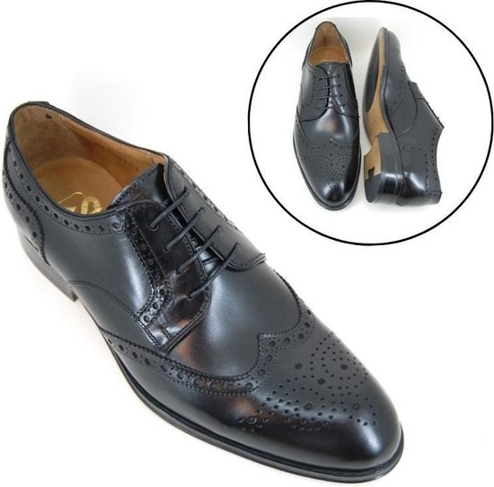 Stravers - Chaussures Brogue Homme Taille 37 Noir Petites Pointures