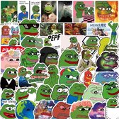 Pepe Stickers - Meme Stickers - Grappige Stickers Voor Op Pc, Laptop, Auto, Schriften - Waterdicht - 50 stuks