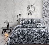 Dekbedovertrek Panter Grijs, 100% katoen, Lits-jumeaux. (240x200/220 cm) Day Dream - Dekbedstunter