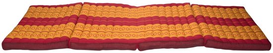 Fine Asianliving Thais Kussen Matras Gevouwen 80x200x8cm Mat Kussen XXXL Thai Oranje Meditatie Mat Matras van Merkloos — afbeelding 4