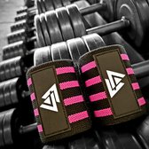 AA LIFESTYLE® SPORTS Wrist Wrap - Fitness - Crossfit - Bodybuilding - Krachttraining - Pink