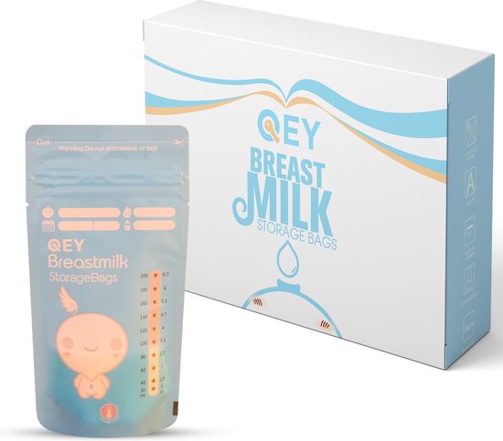 120 Stuks - Moedermelk Bewaarzakjes - Borstvoeding zakjes - QEY (BPA Vrij)