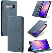 Samsung Galaxy S10 Caseme Hoesje Shadow Gray - Portemonnee Book Case